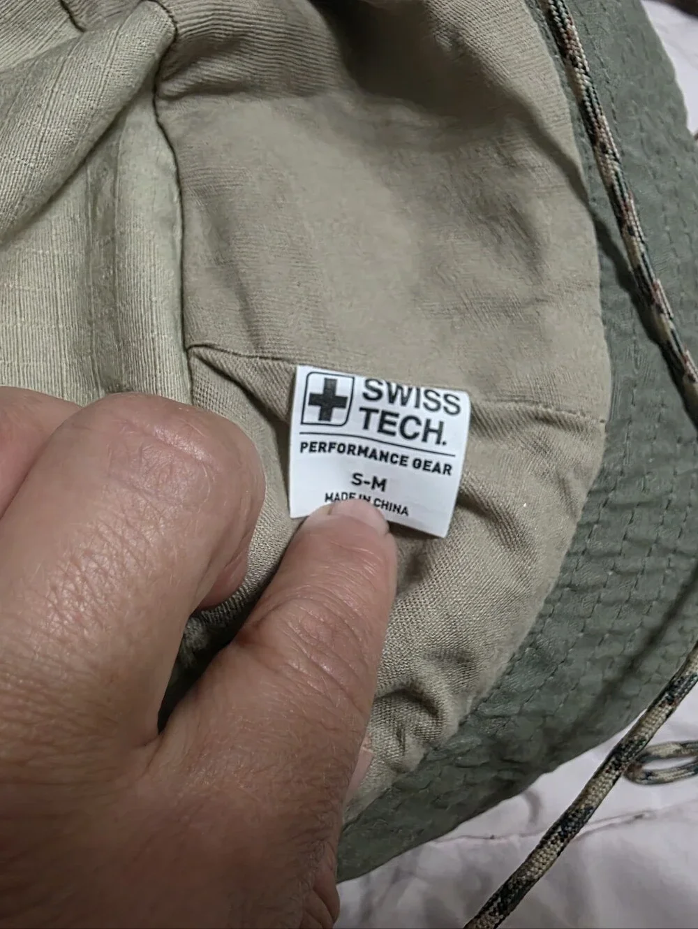 Swiss Tech Performance Gear olive green and khaki outdoor sun/safari bucket Hat